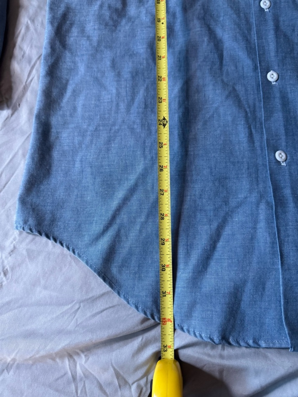 Big Mac JCPenney vintage 1970s chambray hand embroidered shirt men’s XL 70s 60s - Picture 11 of 17